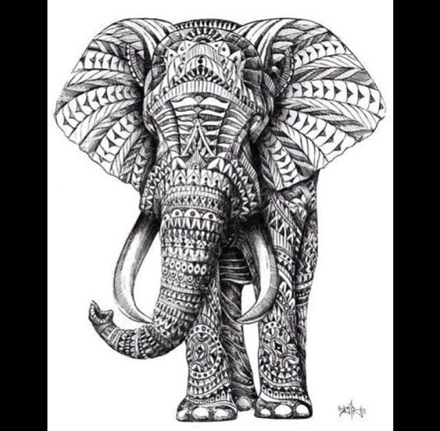 Art elephant drawing | to//do | Pinterest