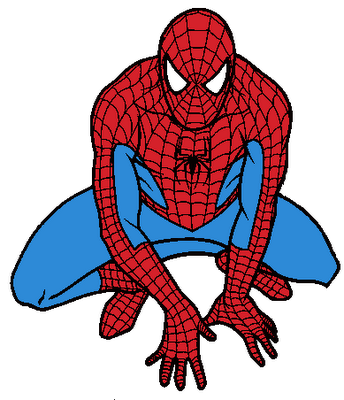 Spiderman Clipart Black And White - Gallery