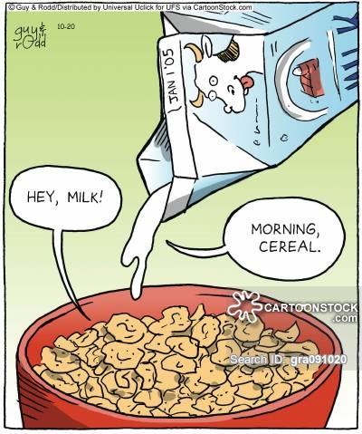Cereal Bowls Cartoons and Comics - funny pictures from CartoonStock