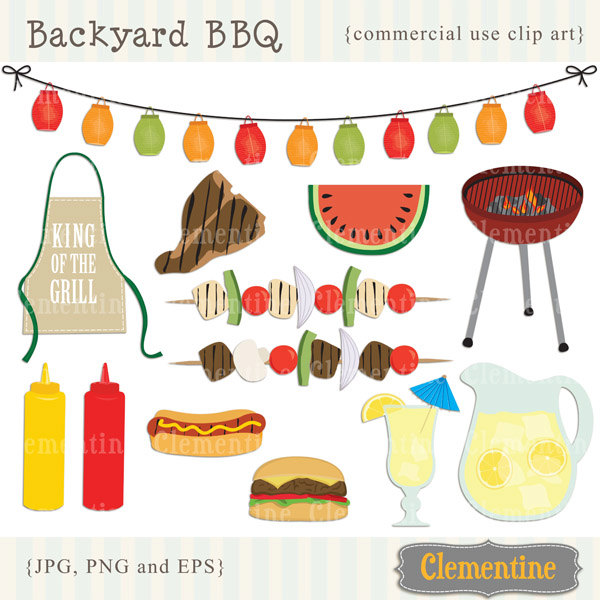 Popular items for barbecue clip art on Etsy