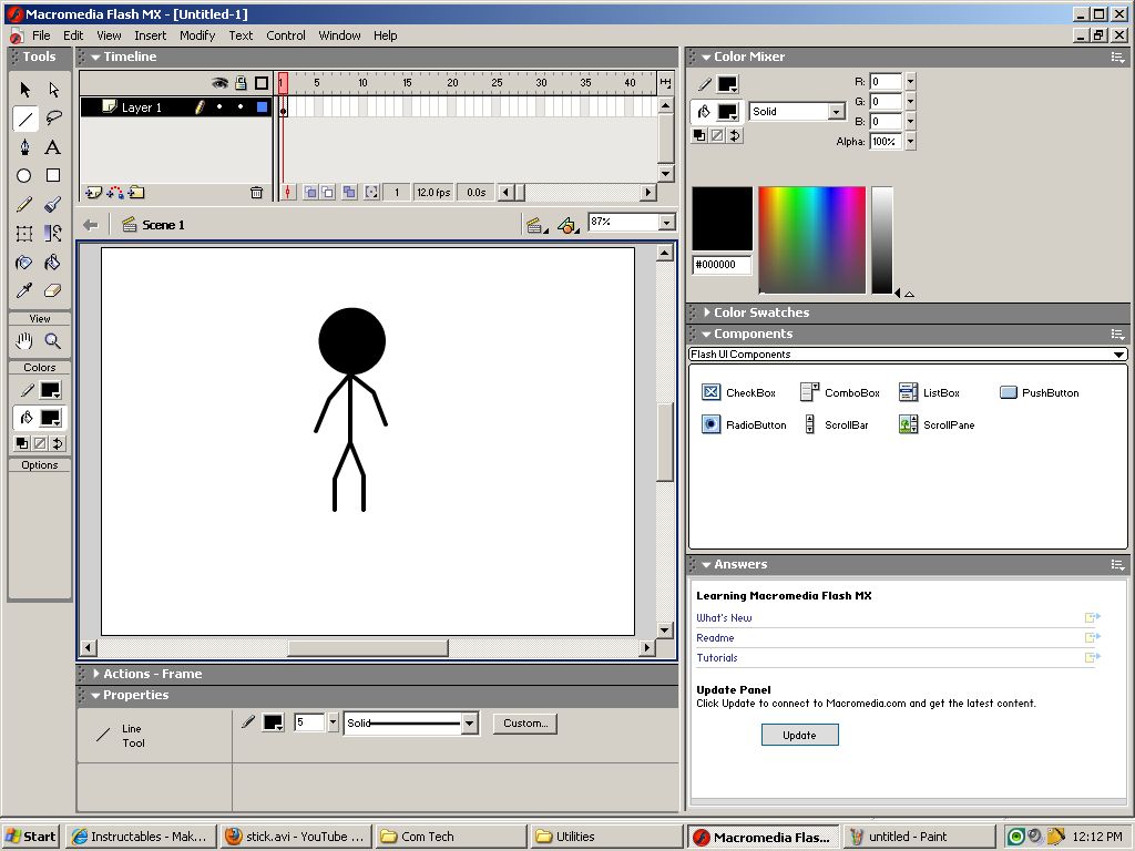 How to make a simple flash animation