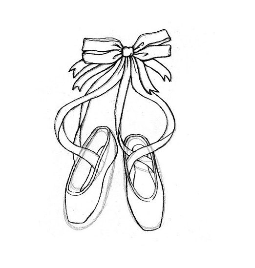 Ballet Shoes Black And White Drawing Wxrtgnf | Women Shoes | Women ...
