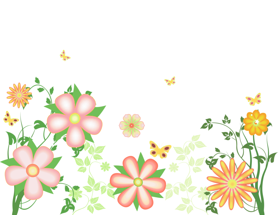 Decorative Flowers Free Transparent Clipart