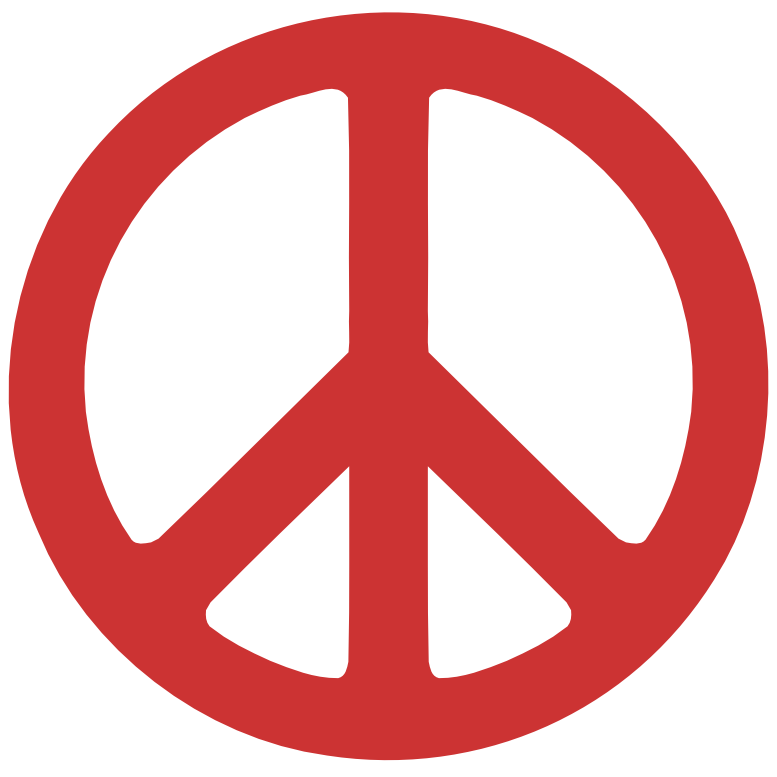 Persian Red Peace Symbol 1 dweeb peacesymbol.org Peace Symbol ...