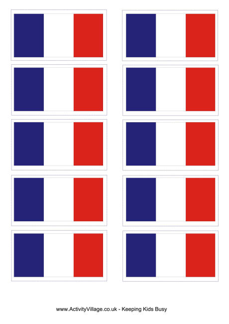 France Flag Printable
