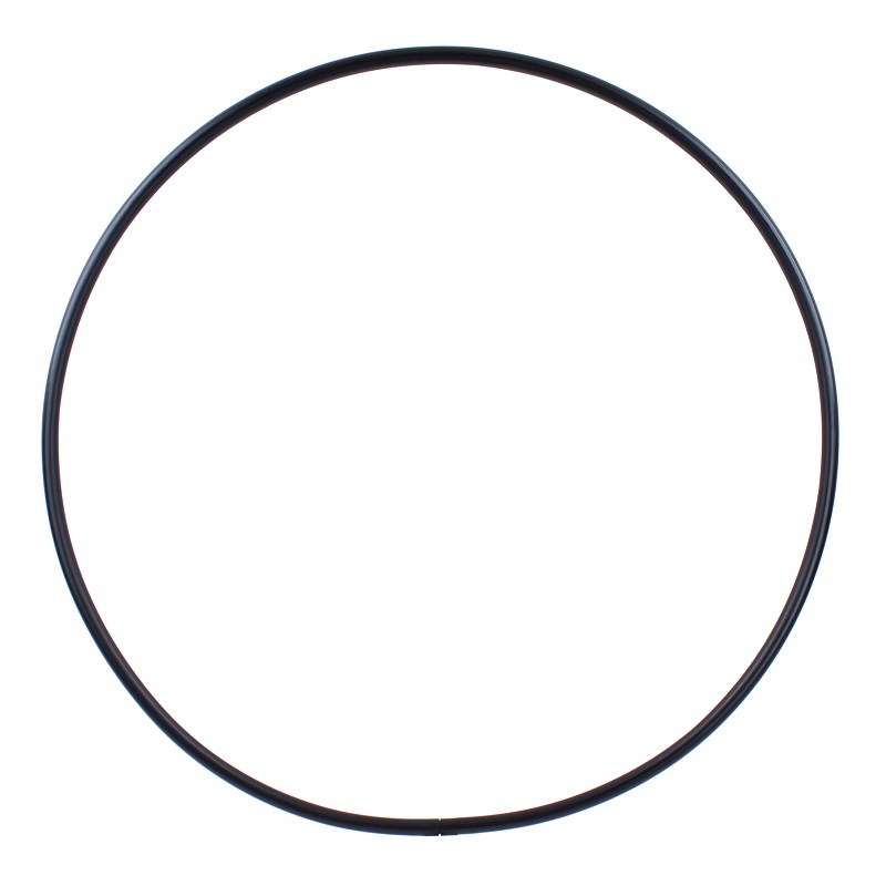 Hula Hoop Blank, PE-25mm, BLACK, diameter 100/