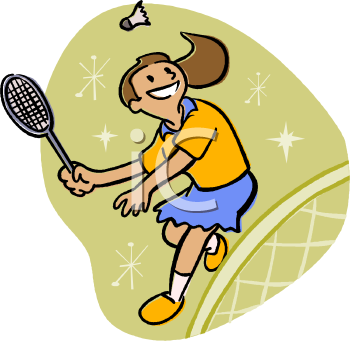 Royalty Free Badminton Clip art, Sport Clipart