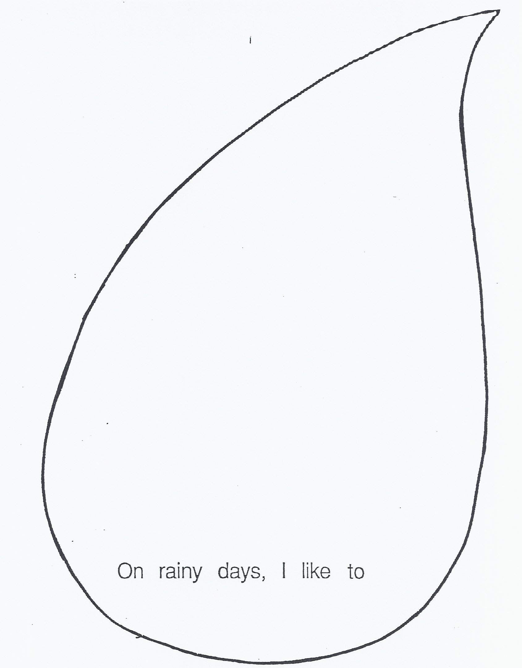 Raindrop Template Printable - Cliparts.co