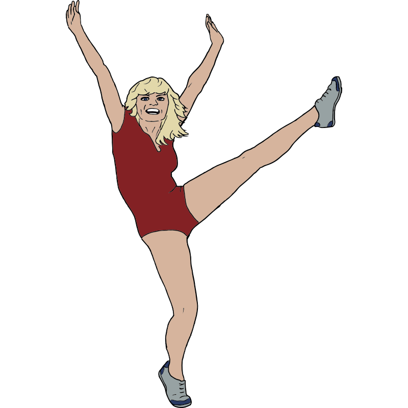 Clipart - Aerobic Dancer