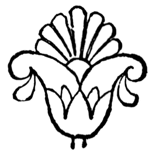 Lotus-Palmette with Tabs | ClipArt ETC