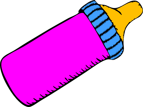 Baby Bottle Pink clip art - vector clip art online, royalty free ...