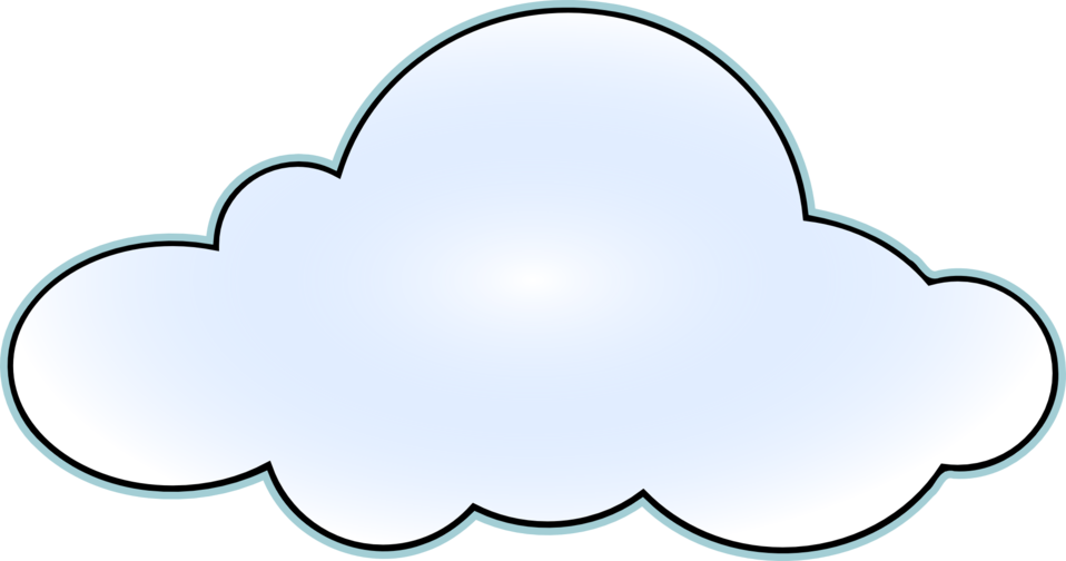 Public Domain Clip Art Image | Illustrated cloud | ID ...