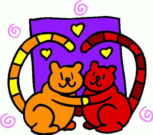 cats-embracing-clipart clipart - cats-embracing-clipart clip art