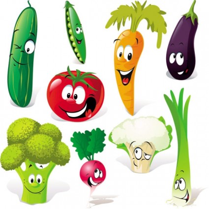 Cartoon basket vegetables Free vector for free download (about 2 ...