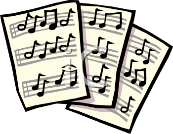 Royalty Free Music Notes Clipart