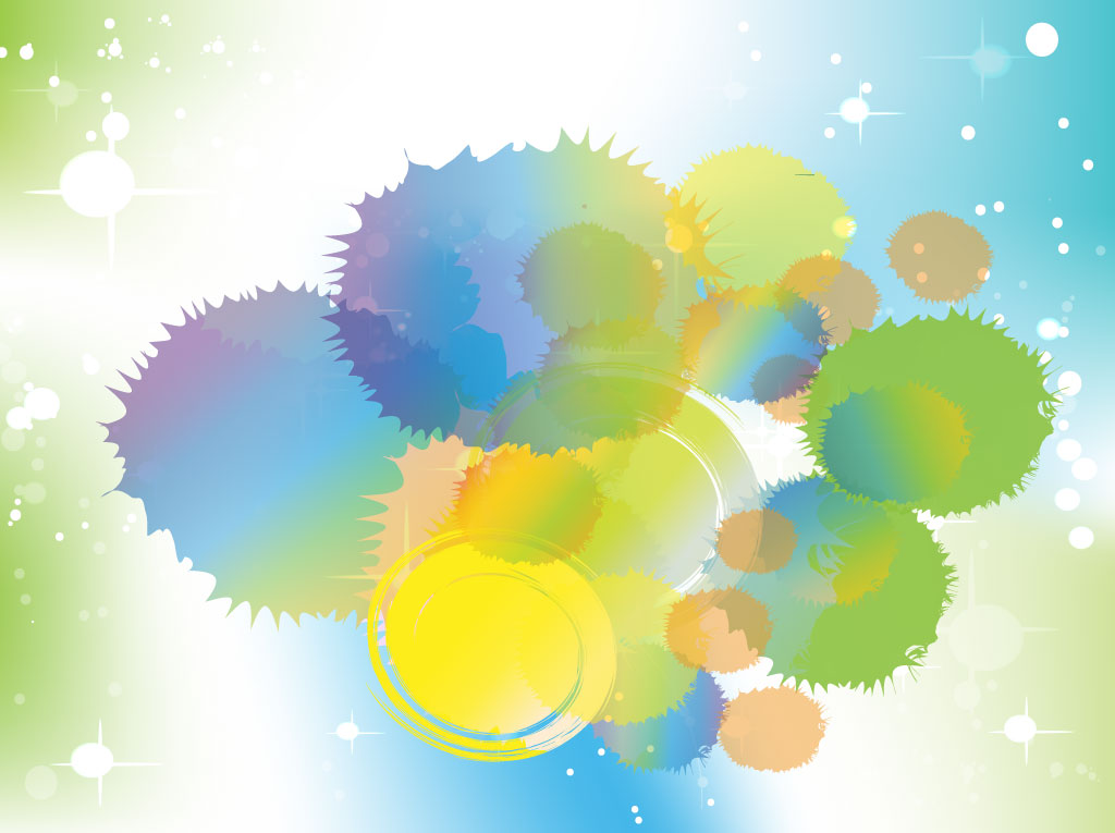 Sparkling Background Splatters