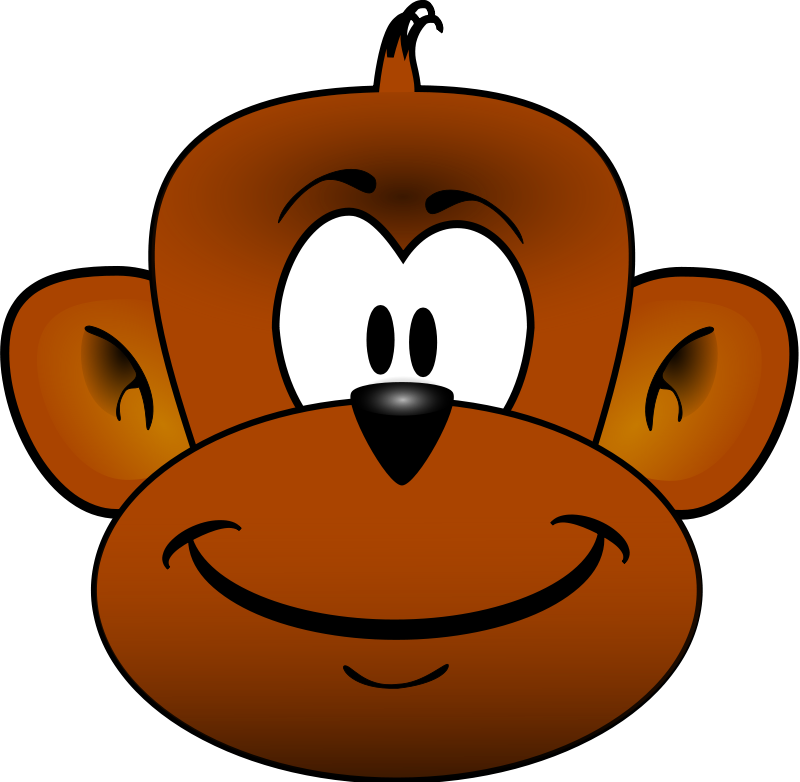 Cartoon Monkey Head | lol-rofl.com