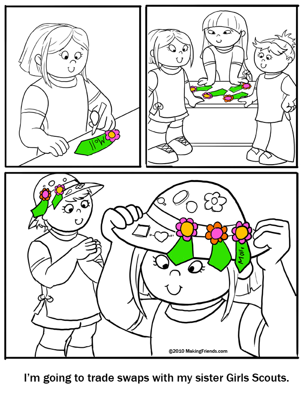 Daisy Girl Scout Coloring Page Sister To Every Girl Scout 2014 ...