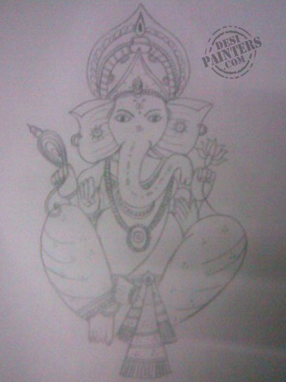 Shri Ganesh Ji | DesiPainters.com