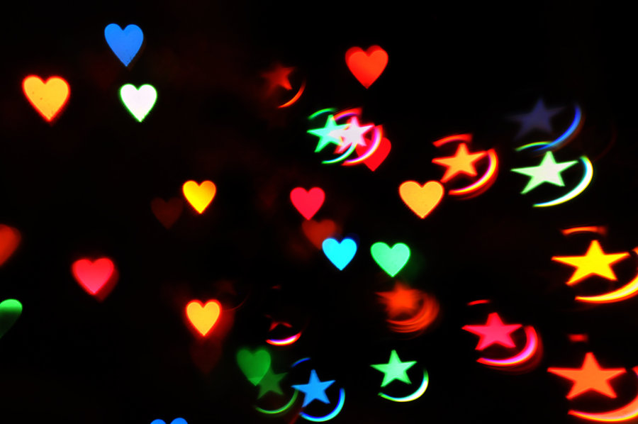 heart bokeh texture | Maria Lombardic