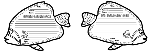 Dive Into Reading Book Reports: fish templates, grading rubric and ...