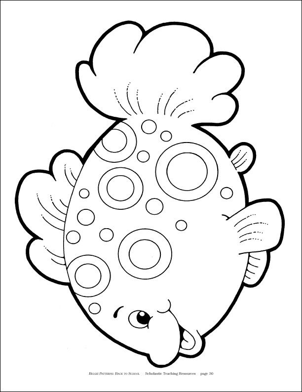 Fish Templates For Kids - AZ Coloring Pages