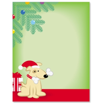 Christmas Puppy Designed PaperFrames Border Papers | PaperDirect