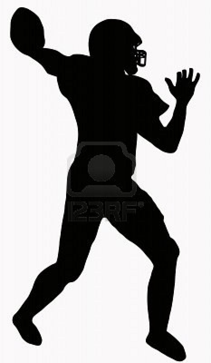 Flag Football Silhouette | Clipart Panda - Free Clipart Images