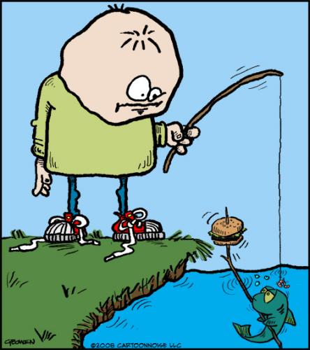 Fishing... By GBowen | Sports Cartoon | TOONPOOL