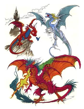 Complete Set Tattoo Flash Art Demon Tribal Immediate Download