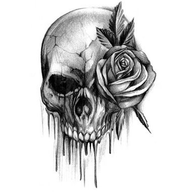 Skull tattoo design. | Get inked | Pinterest