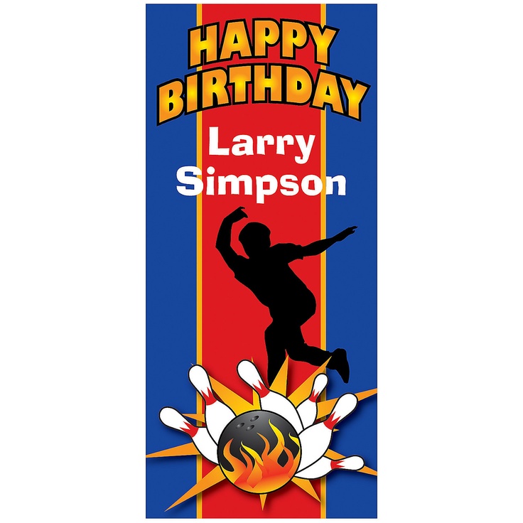 Personalized Bowling Party Door Cover - ... | Celebrate: Bowling Party