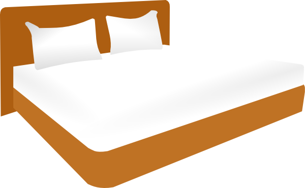 King Size Bed clip art - vector clip art online, royalty free ...