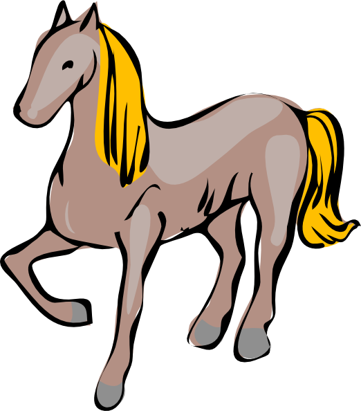 Cartoon Horse clip art - vector clip art online, royalty free ...
