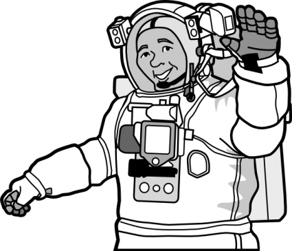 Smiling Astronaut clip art - Download free Other vectors