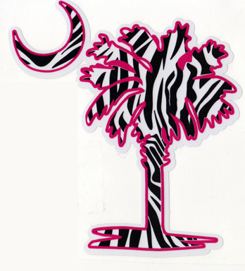 Accessories :: Car Accessories :: Pink and Zebra Palmetto Tree ...