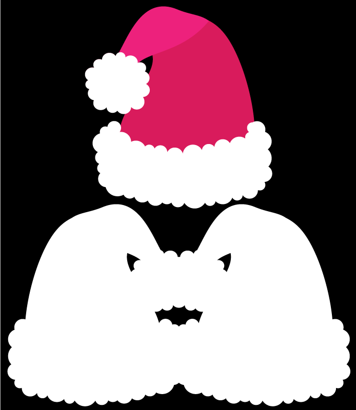 Santa's Hat Card Fee Cut File