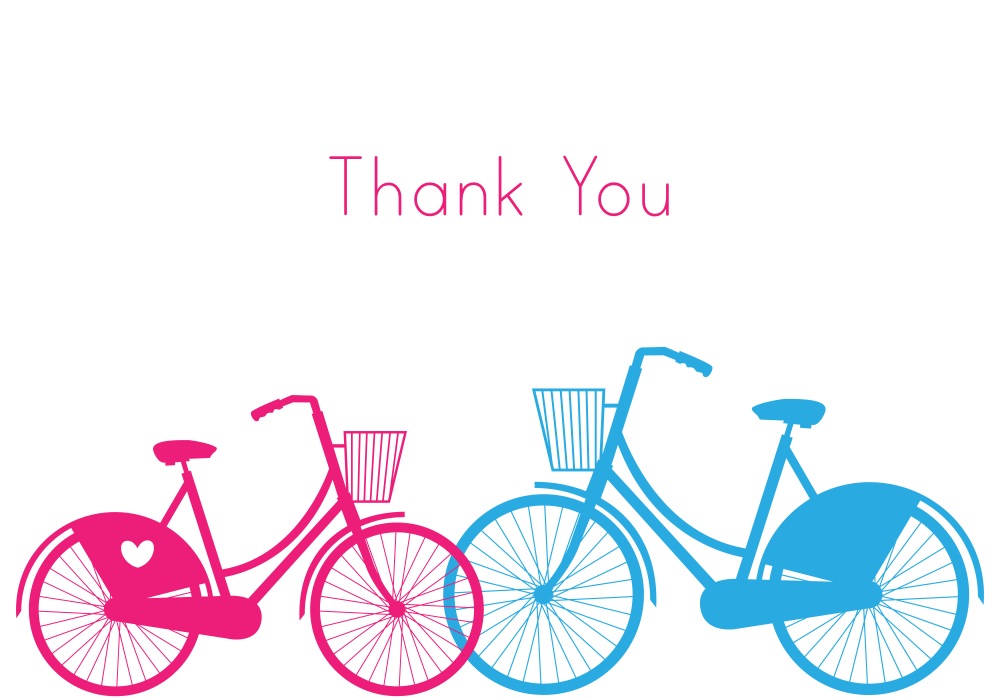 Bicycle Thank You Cards — Crafthubs