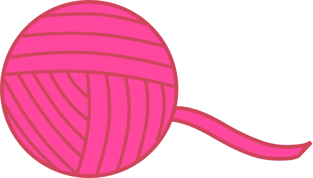 OnlineLabels Clip Art - Pink Ball Of Yarn