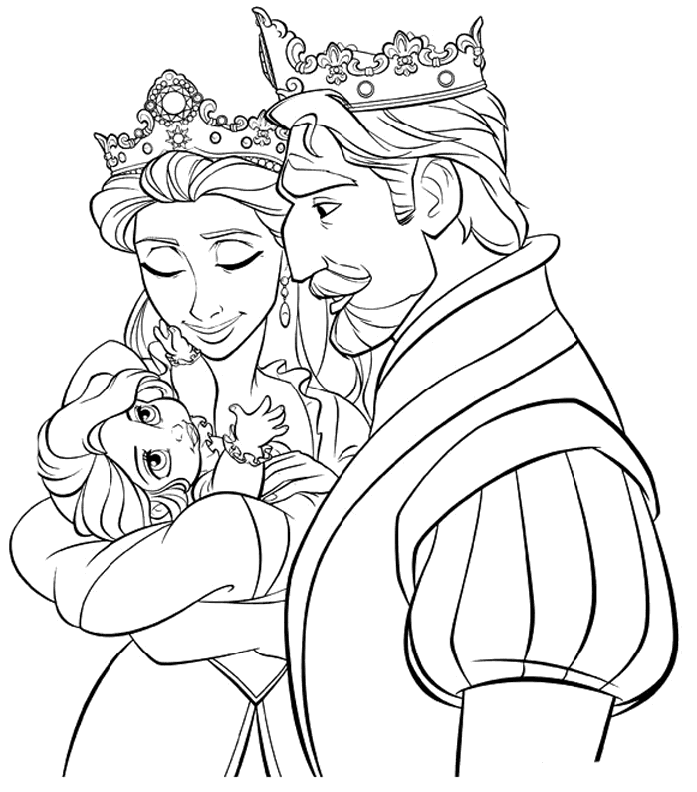 Tangled Coloring Pages