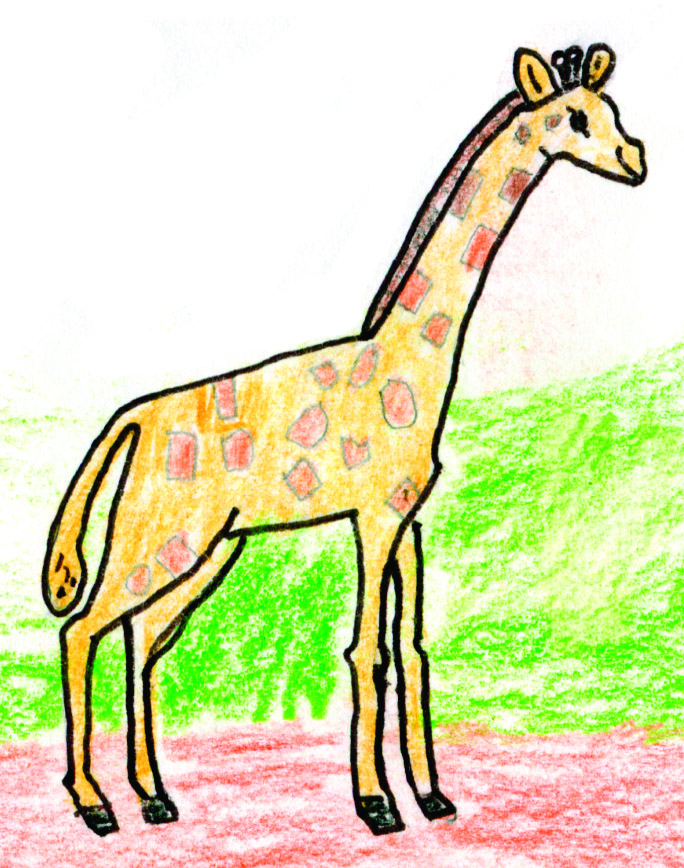 Kids Art Giraffes_Hunter | The Wild World of Zoobooks