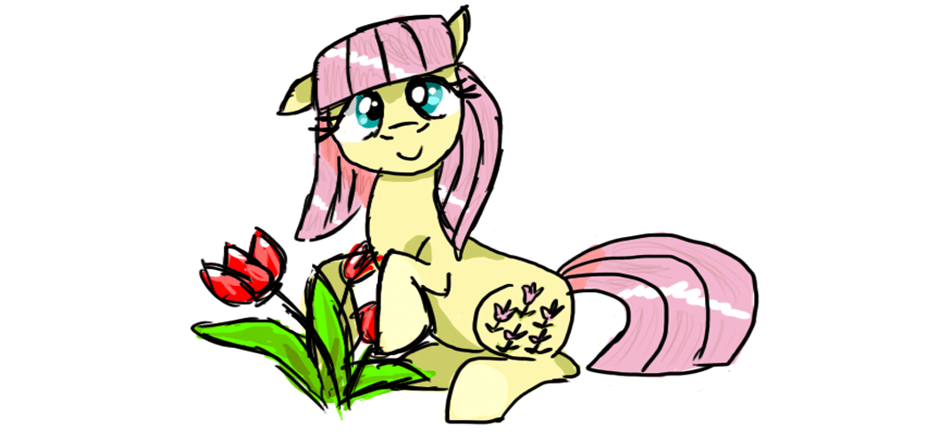 431697 - artist:applelight limited, earth pony, flowers, in memory ...