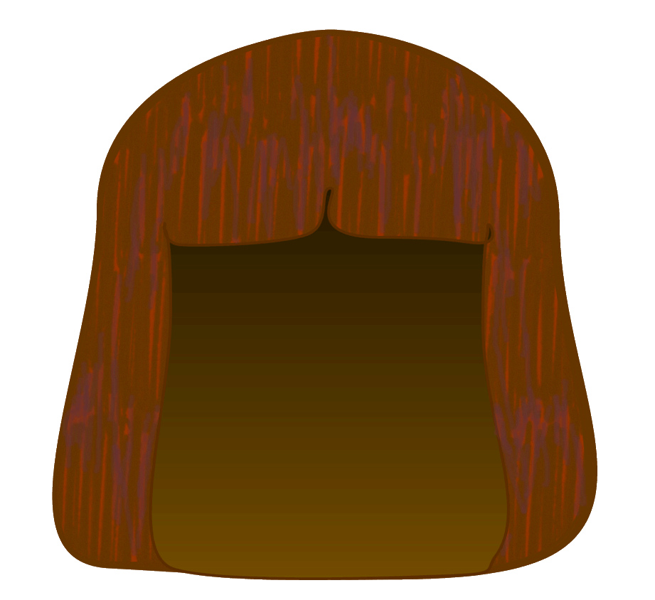 brown wig sketch clipart 2 _lge 13 cm | Flickr - Photo Sharing!