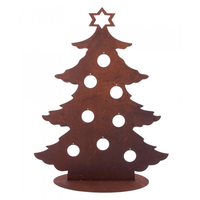 Christmas Tree Silhouette And Candle Holder - Sheet Metal ...