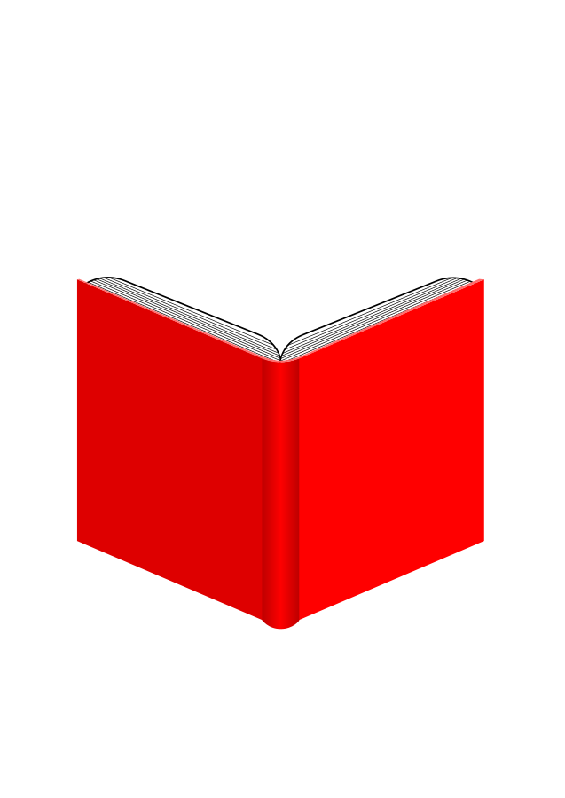 Open Book small clipart 300pixel size, free design