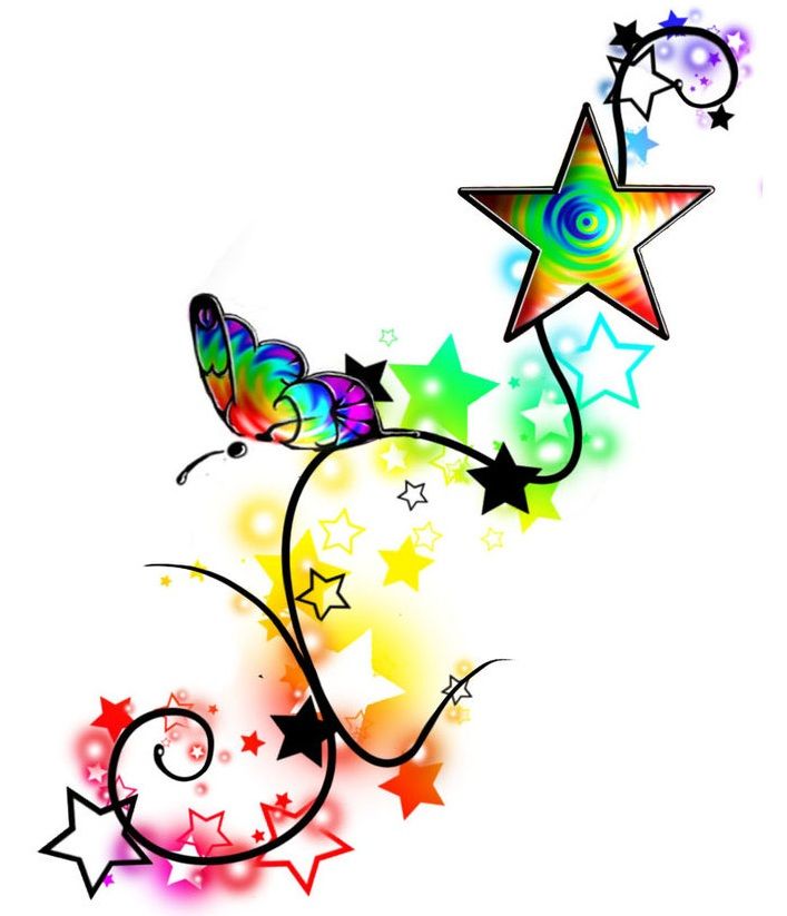 Star tattoo design | friendship tattoos | Pinterest
