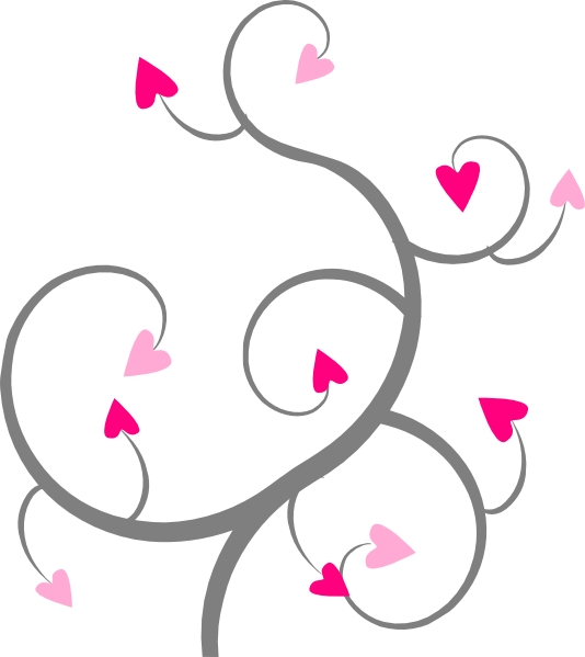 Swirl Hearts clip art - vector clip art online, royalty free ...