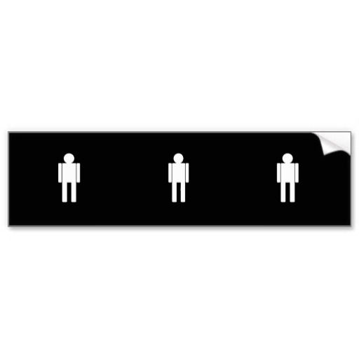 Man-illustration271 MAN CARTOON BATHROOM DOOR SIGN Bumper Stickers ...