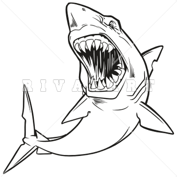 Shark Clip Art Black And White | Clipart Panda - Free Clipart Images