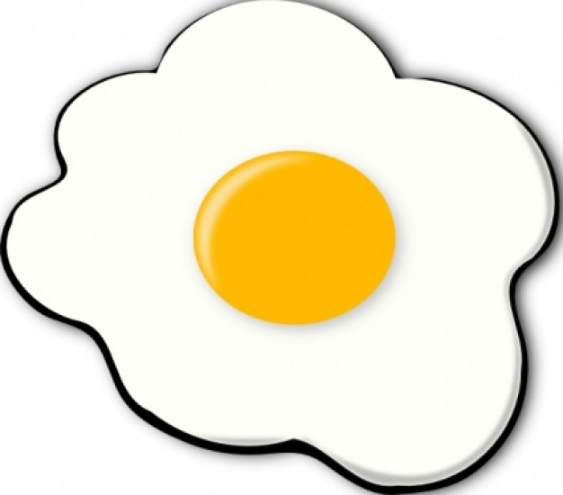 Sunny Side Up clip art Vector | Free Download